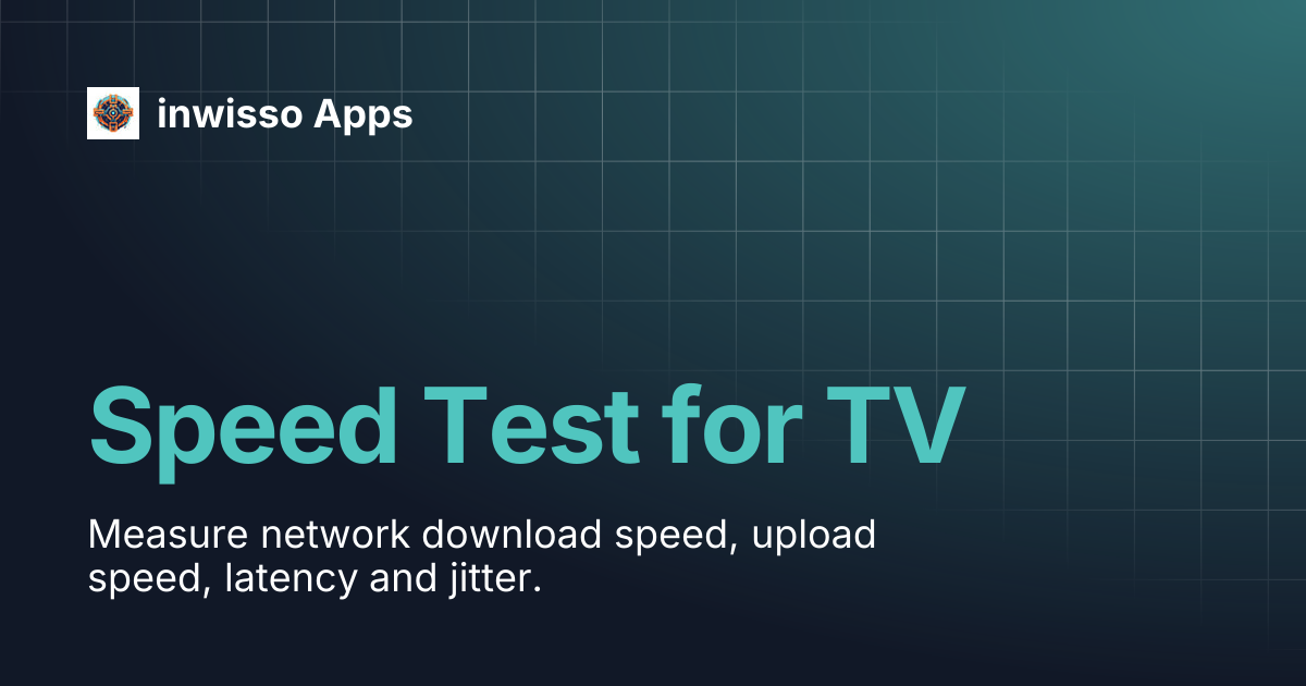 Speed Test for TV | App by